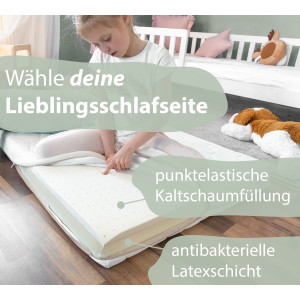 Kindermatratze FLEXY 80x160 cm aus Latex und Kaltschaum,...