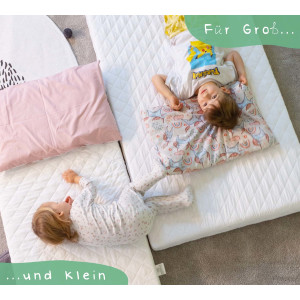 Kindermatratze PUR+ 80x160 cm mit Baumwoll-Spannbettlaken